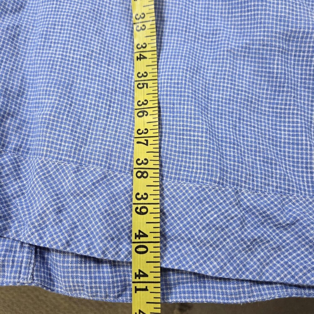 Mes Soeurs Et Moi Dress Womens Small Blue Linen Sleeveless V Neck A Line Midi - Picture 7 of 9